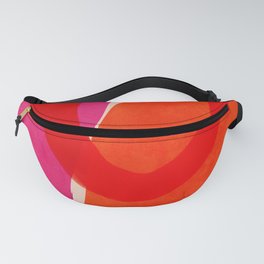 relations IV - pink shapes minimal painting Fanny Pack