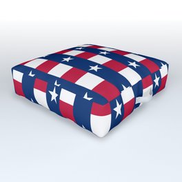 Texas State Flag Outdoor Floor Cushion