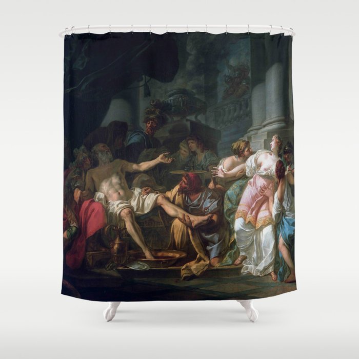David, the death of Seneca  Shower Curtain