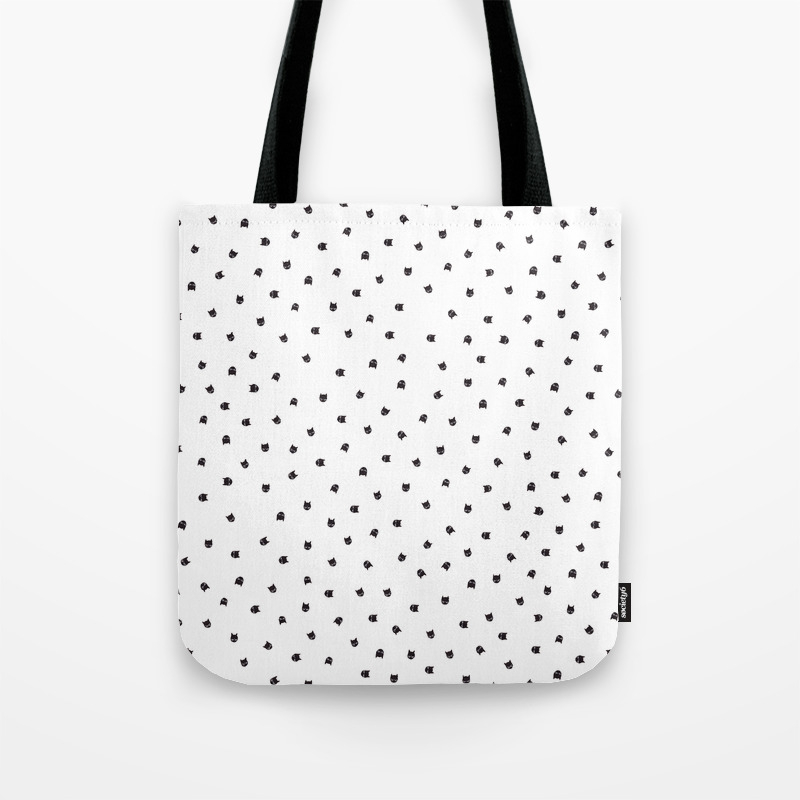 polka dot tote bag