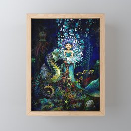 Mermaid Seafoam Framed Mini Art Print