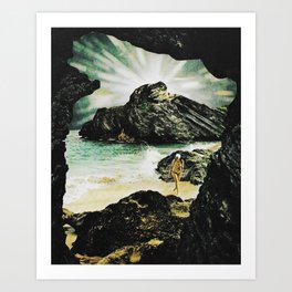 Cave Searching Art Print