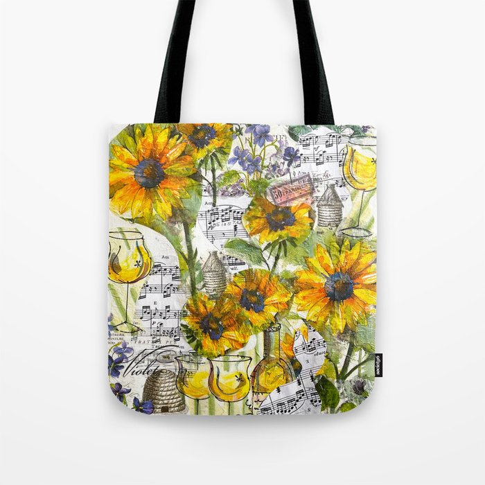 Music and Wine in the Garden Tote Bag