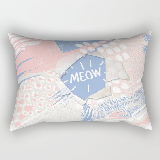 meow (wild cats) Rectangular Pillow