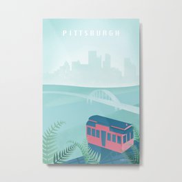 Pittsburgh Mount Washington Inclines Metal Print