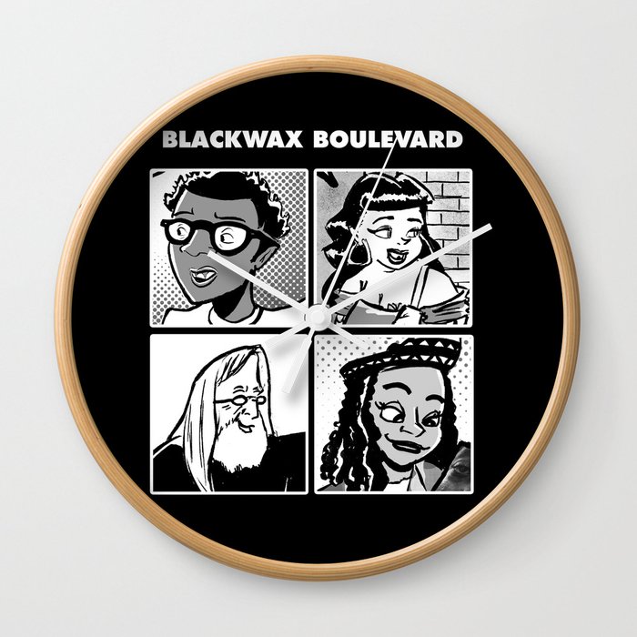 Blackwax Boulevard Album Cover  Wall Clock