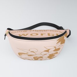 Its Worth It Pastel Pink Empowerment Fanny Pack