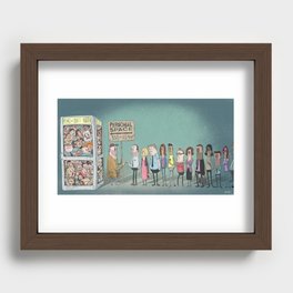 The Eternal Quest For Personal Space Recessed Framed Print