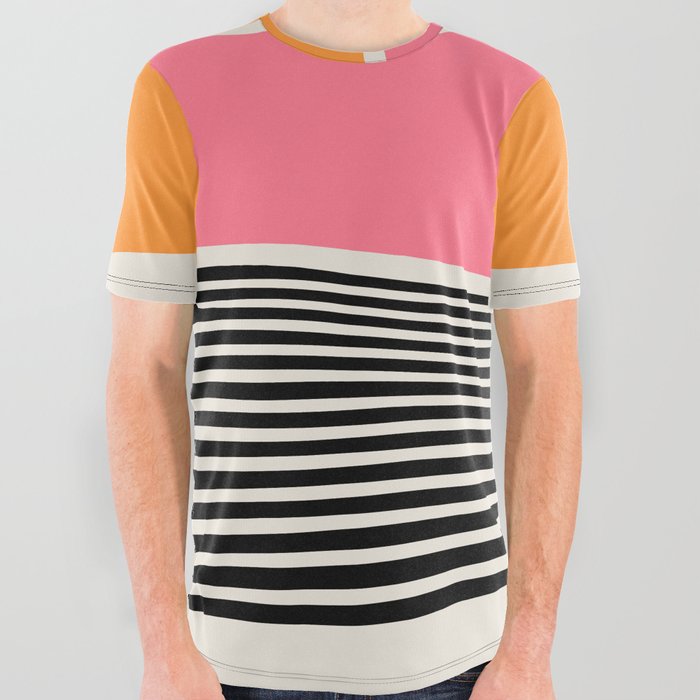 Wavy Ripples: Mid Century Edition All Over Graphic Tee