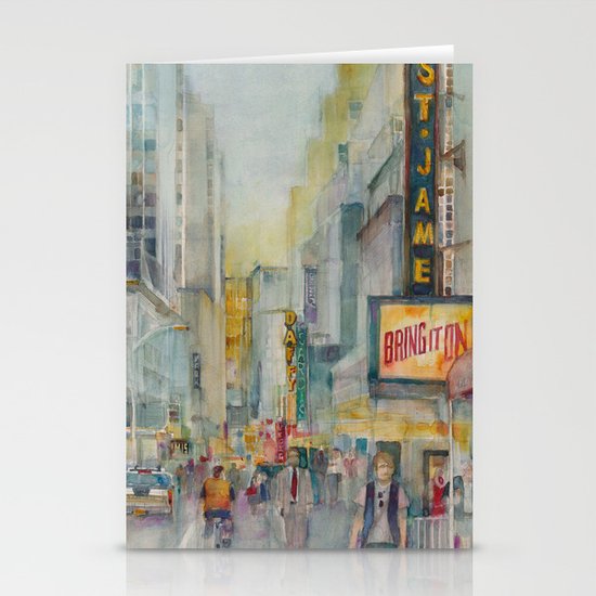 Broadway, New York - Five O'Clock Revised Stationery Cards