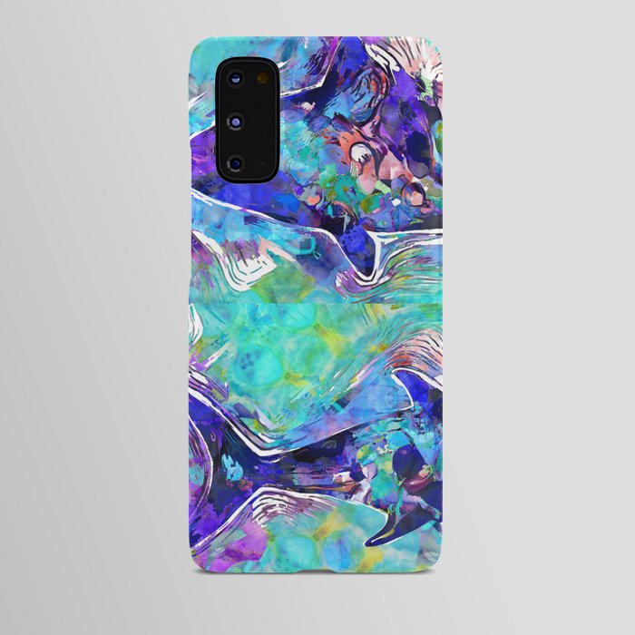 Colorful Tropical Art - Blue Fishy Fish Android Case