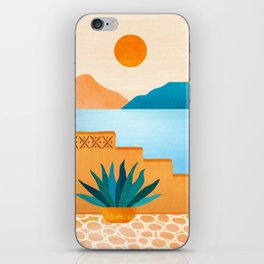 Cabo Desert Landscape Illustration iPhone Skin