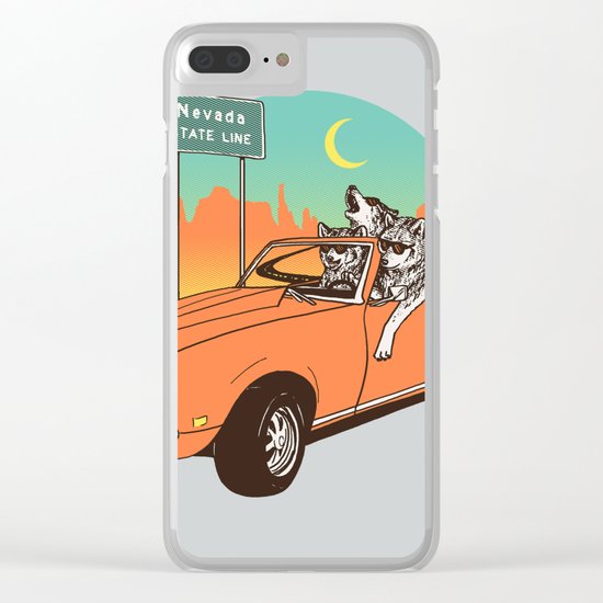 On The Prowl Clear iPhone Case