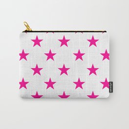Stars (Magenta/White) Carry-All Pouch
