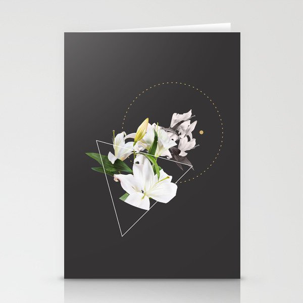 Tropical Flowers & Geometry II Stationery Cards