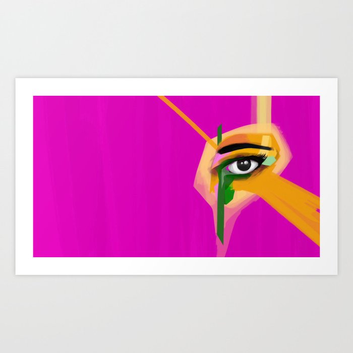 Eye On Magenta.  Art Print