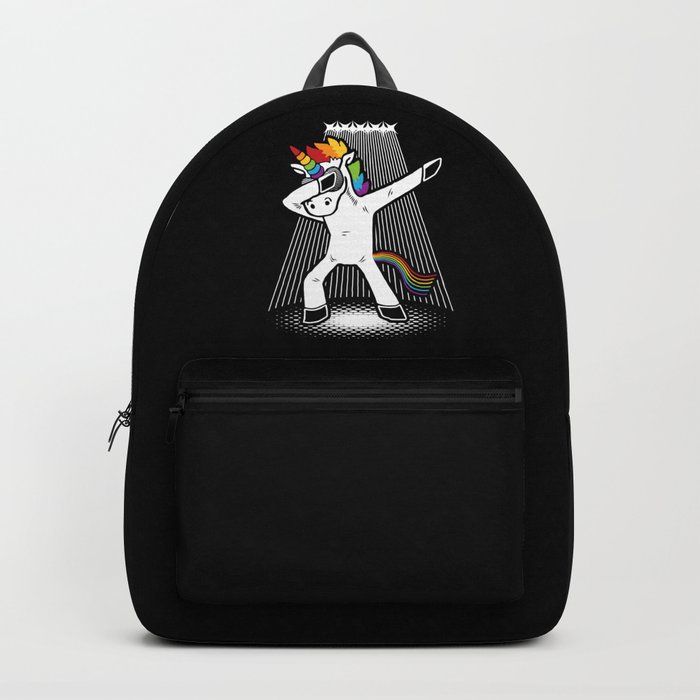 unicorn dabbing backpack