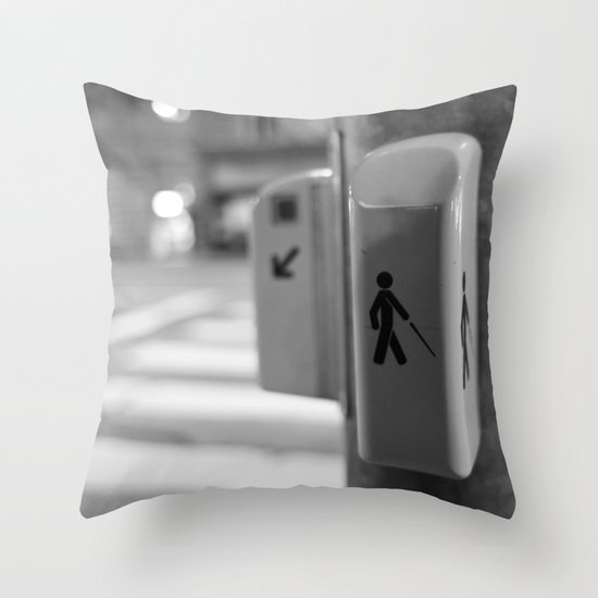 Paris crossing Throw Pillow