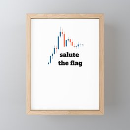 Salute the Flag  Framed Mini Art Print
