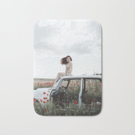 Red Bath Mat