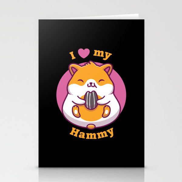 I Love My Hammy Hamster Stationery Cards