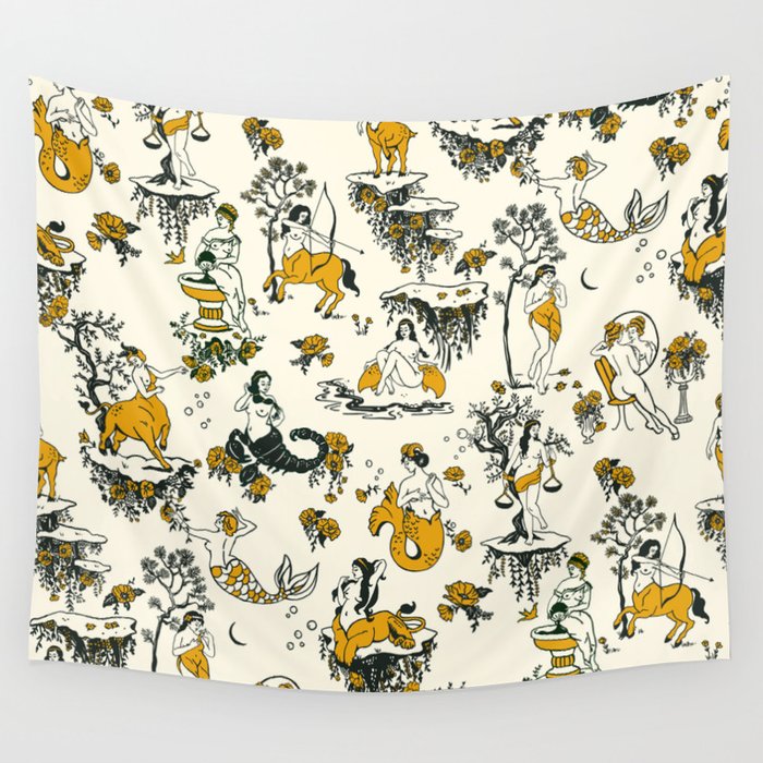 Cream best sale colored tapestry