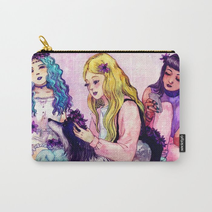 Flower Crowns Carry-All Pouch