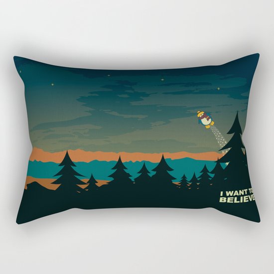 I want to believe Rectangular Pillow