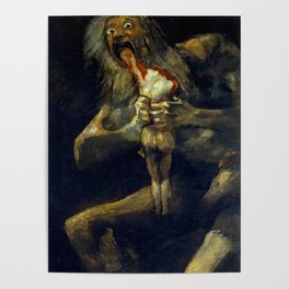 Francisco Goya "Saturn Eating his Son" Poster