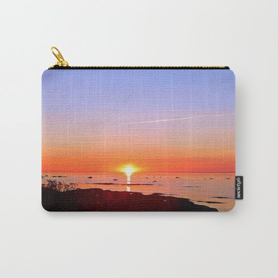 Kayak Silhouette at Sunset Carry-All Pouch