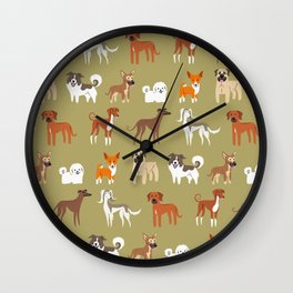 AFRICAN DOGS Wall Clock