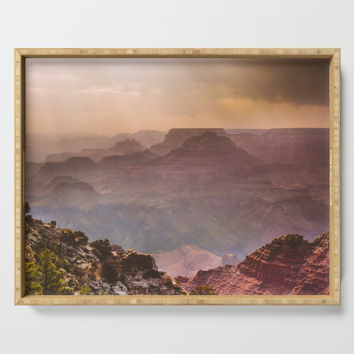 Grand Canyon Rainfall - South Rim Serving Tray