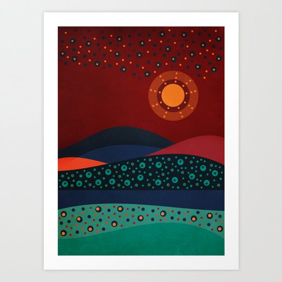 circular landscape Art Print