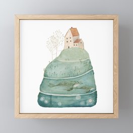 The sea house #2 Framed Mini Art Print