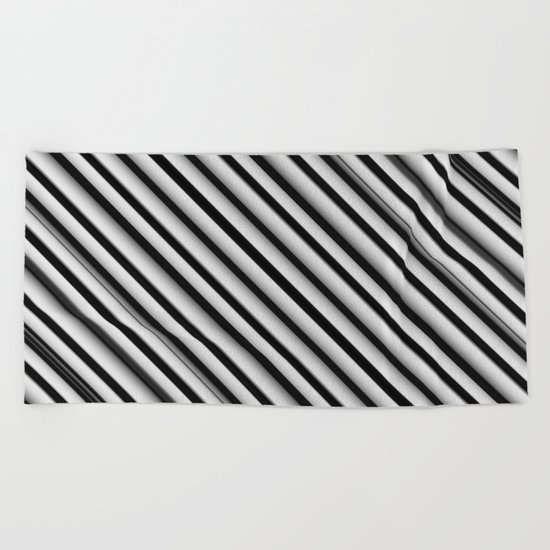 Black and White 2 Beach Towel
