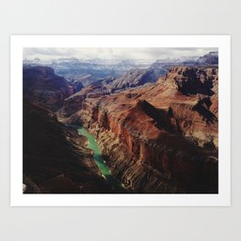 The Colorado Runs Through Marble Canyon Art Print
