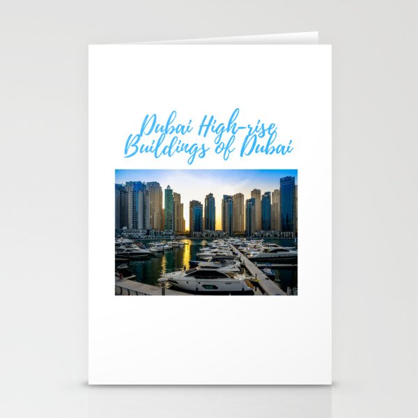 Dubai High-rise Buildings of Dubai Stationery Cards