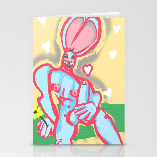 furry porn featuring jam the rabbit stationery cards by vincentchorabik