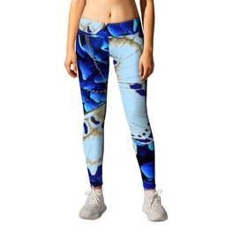 WHITE-PURPLE BUTTERFLIES BLUE MODERN ART Leggings | Digital, Colored Pencil, Butterflies, Flyingbutterflies, Whitebutterflies, Blueart, Bluebutterflies, Insects, Blueinsects, Ink 