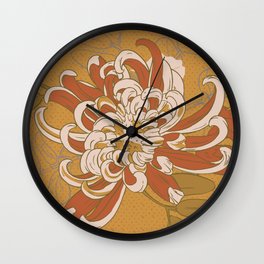 Chrysanthemum Wall Clock