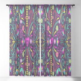 Otami Traditional Design Sheer Curtain
