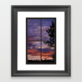 September Sunset Framed Art Print