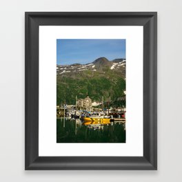 6784 Whittier Harbor, Alaska Framed Art Print