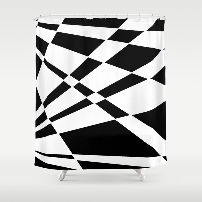 New Optical Pattern 107 Shower Curtain