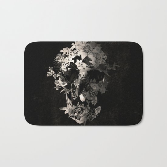 Spring Skull Monochrome Bath Mat
