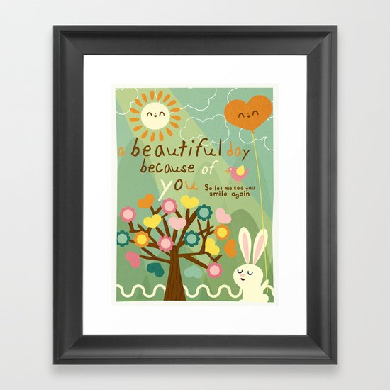 beautiful day Framed Art Print