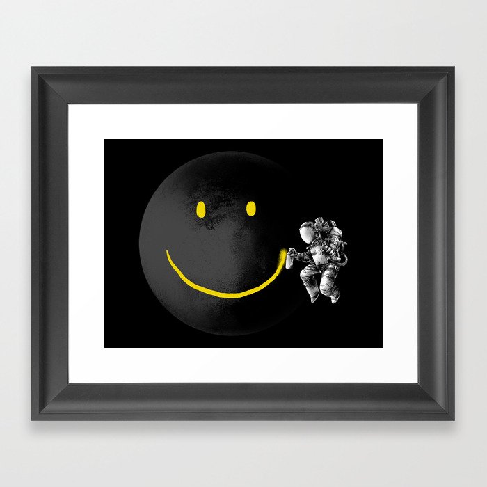 Make a Smile Framed Art Print