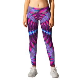 Bullet Tunnel Leggings | Glitchart, Popular, Glowing, Graphicdesign, Texture, Pink, Digital, Abstract, Colorful, Acid 
