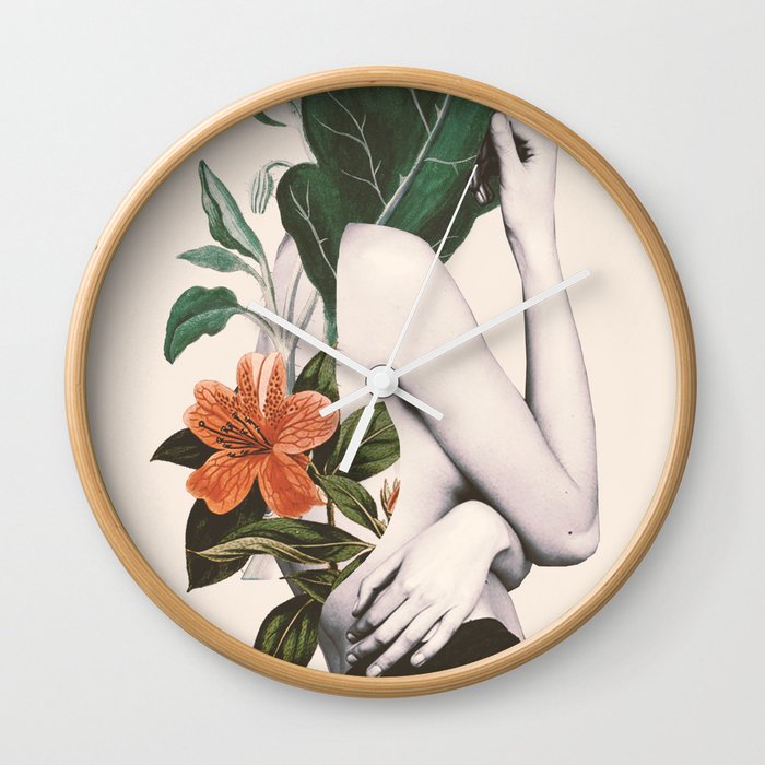 natural beauty-collage 2 Wall Clock