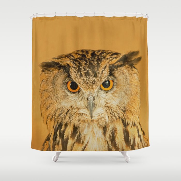 OWL RIGHT ON THE NIGHT Shower Curtain